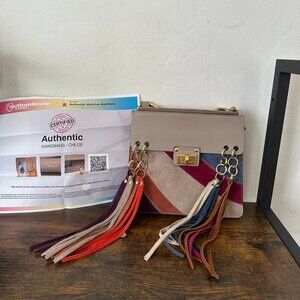 Authentic Chloe Beige Leather Shoulder Bag